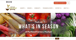 Desktop Screenshot of portlandfarmersmarket.org